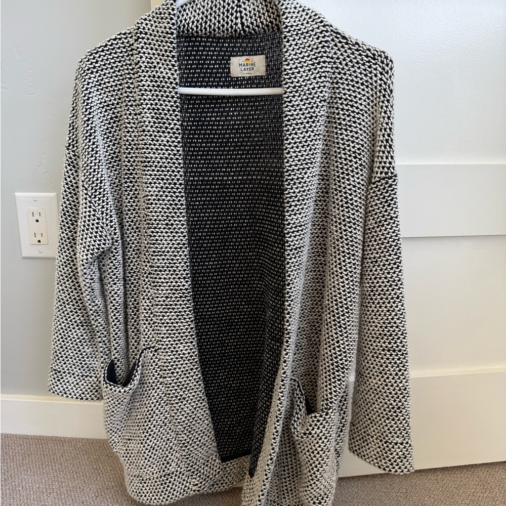 Marine Layer Monochrome Knit Cardigan